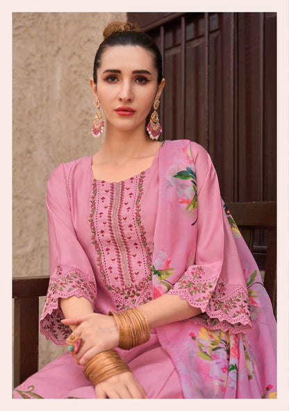 Riwayat Ladyleela Viscose Silk Readymade Pant Style Suits