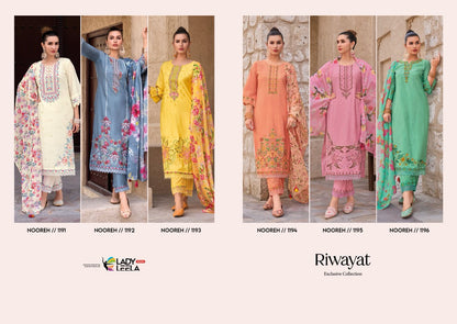 Riwayat Ladyleela Viscose Silk Readymade Pant Style Suits