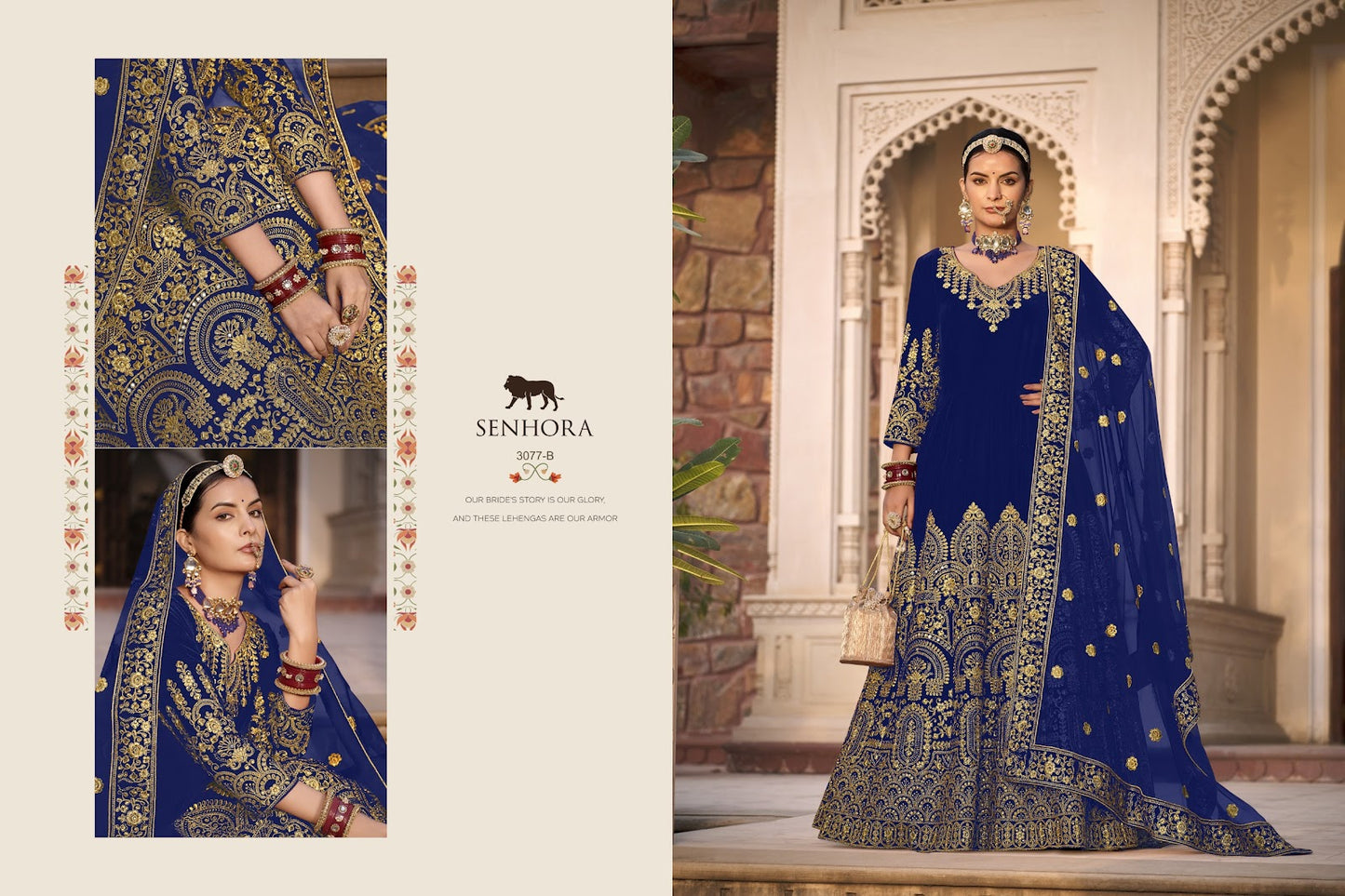Riwayaat-3077 Senhora Velvet Anarkali Salwar Suits