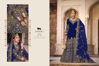 Riwayaat-3077 Senhora Velvet Anarkali Salwar Suits