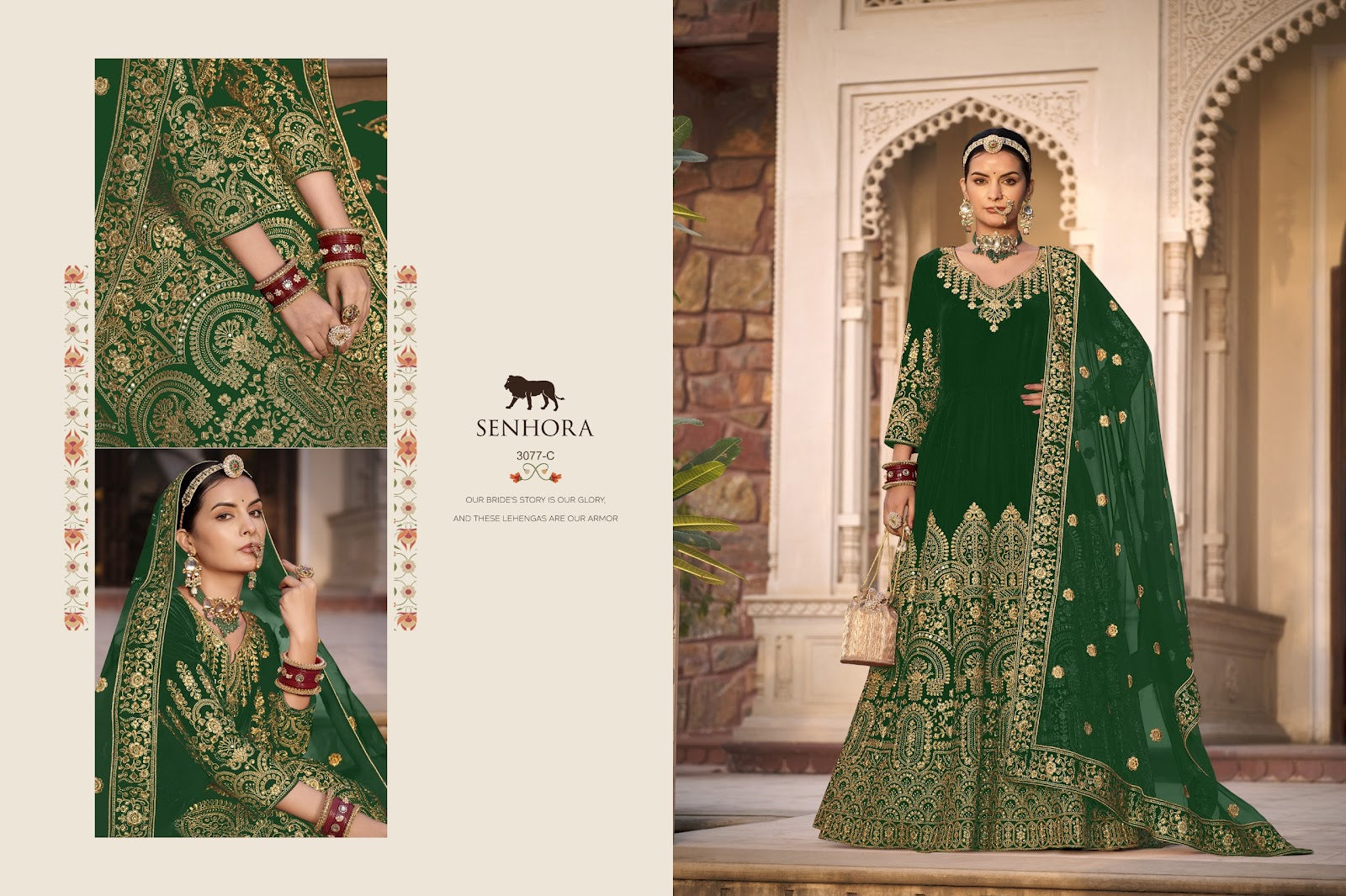 Riwayaat-3077 Senhora Velvet Anarkali Salwar Suits