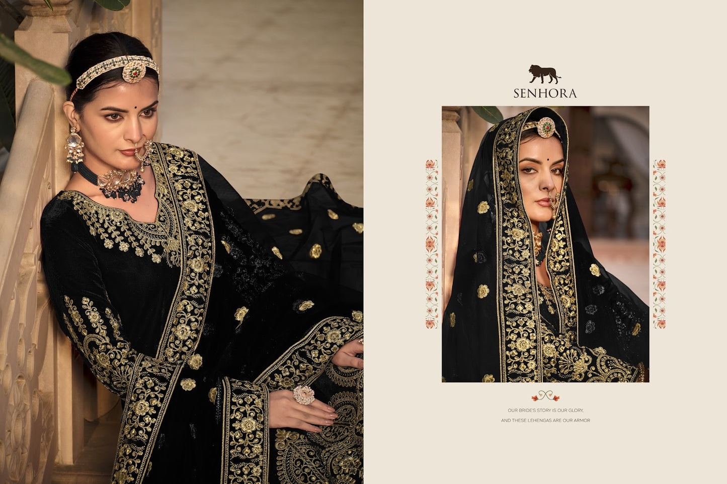 Riwayaat-3077 Senhora Velvet Anarkali Salwar Suits