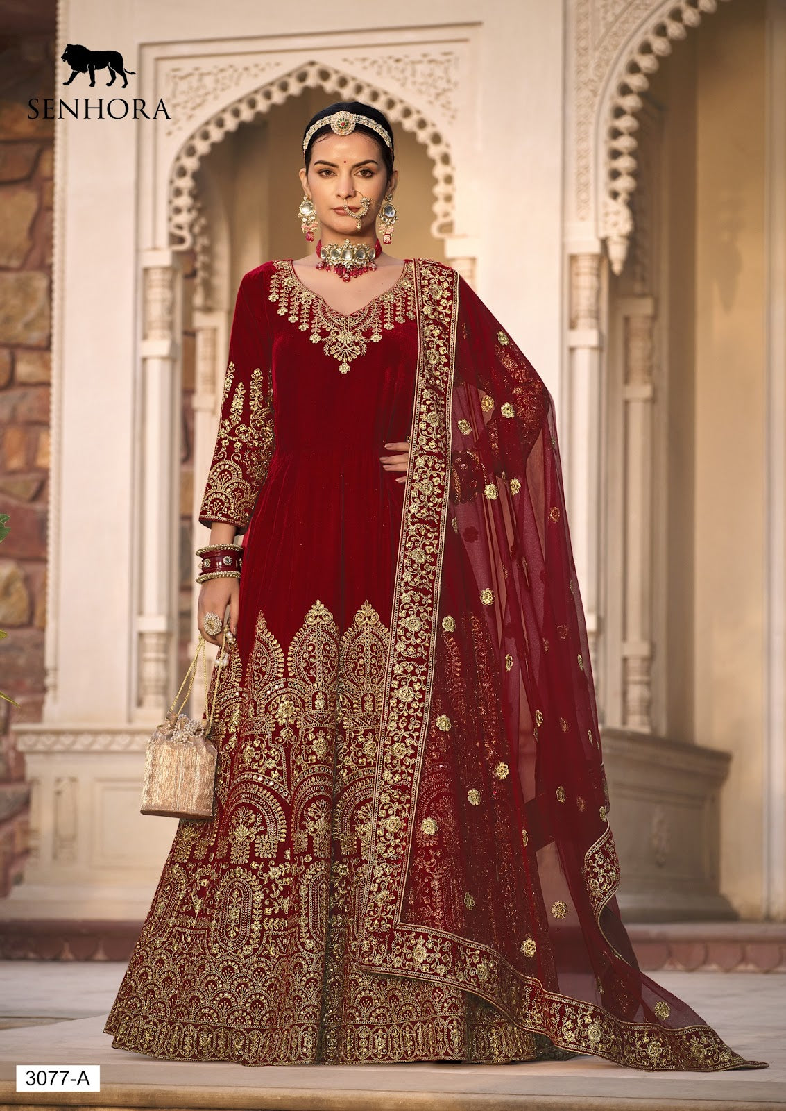Riwayaat-3077 Senhora Velvet Anarkali Salwar Suits