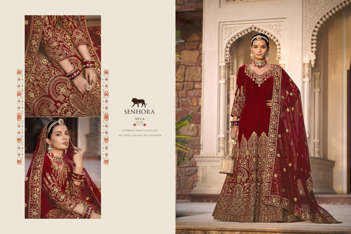 Riwayaat-3077 Senhora Velvet Anarkali Salwar Suits