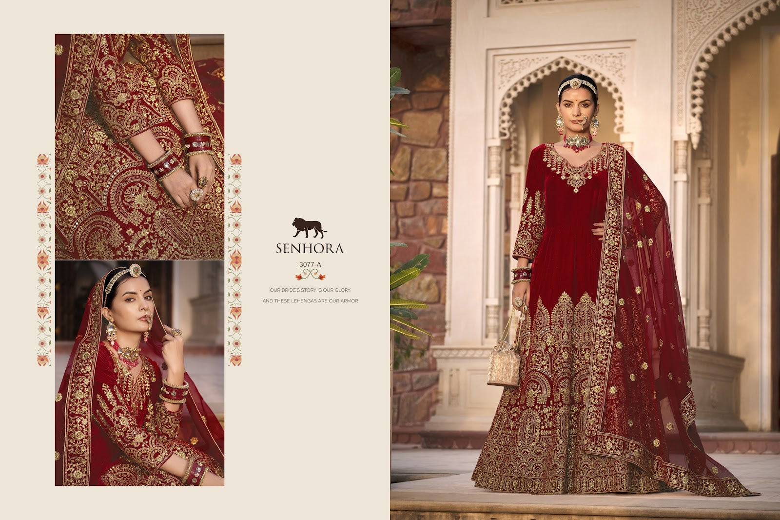 Riwayaat-3077 Senhora Velvet Anarkali Salwar Suits