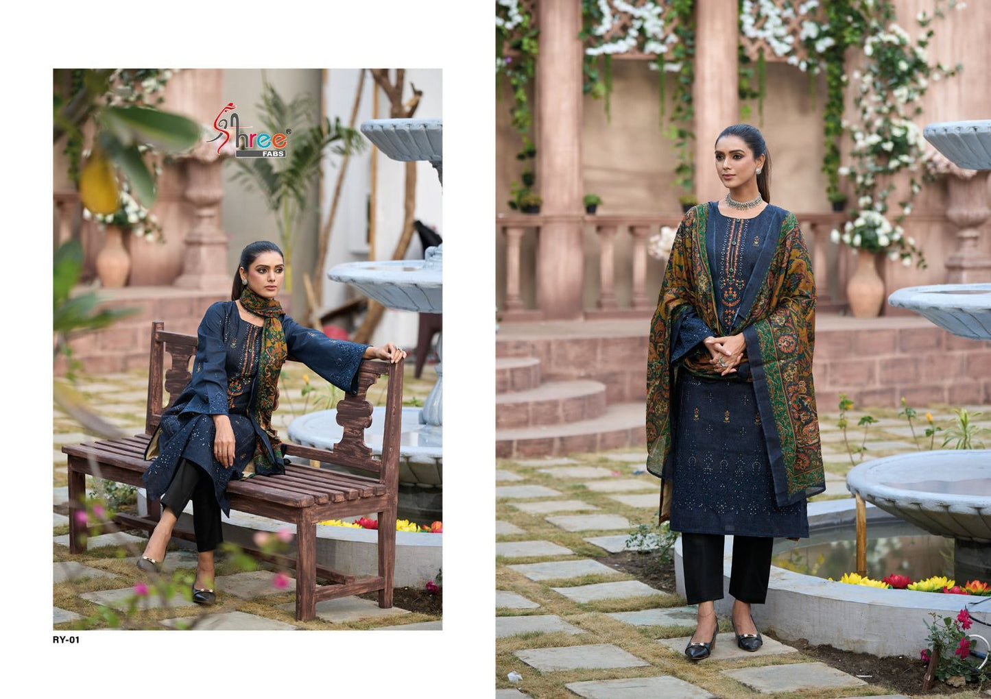 Riwayat Vol 1 Shree Fabs Lawn Cotton Pakistani Salwar Suits