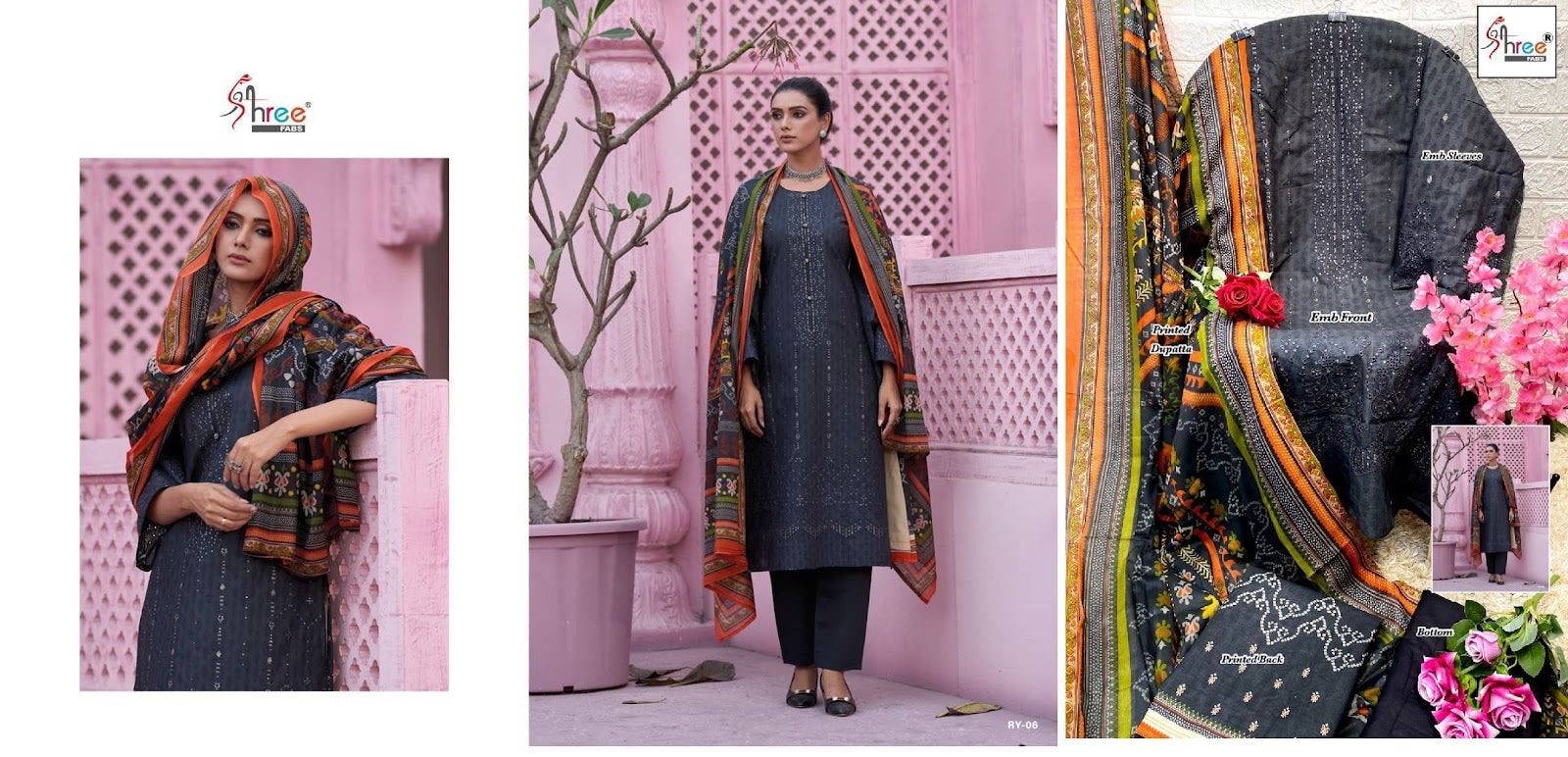 Riwayat Vol 1 Shree Fabs Lawn Cotton Pakistani Salwar Suits