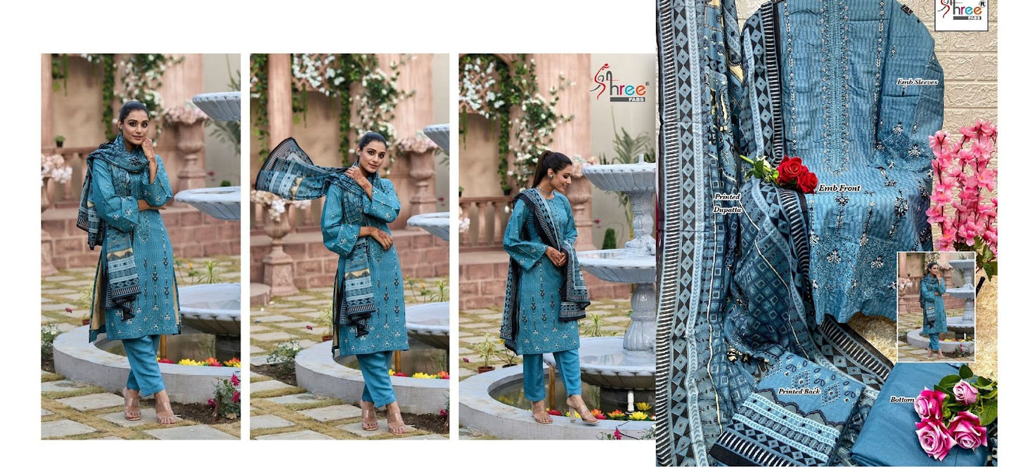 Riwayat Vol 1 Shree Fabs Lawn Cotton Pakistani Salwar Suits