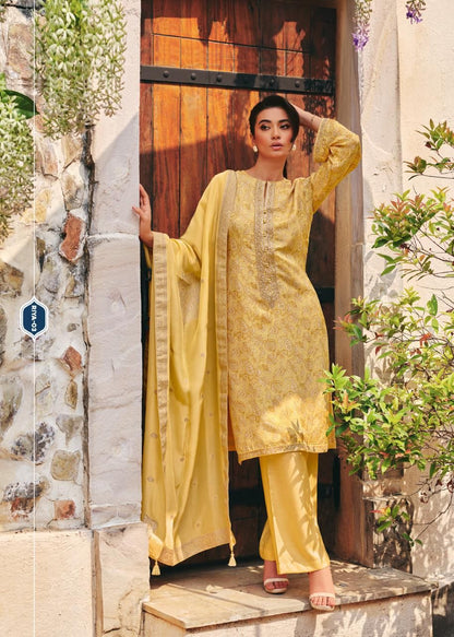 Riya Varsha Fashions Habutai Silk Plazzo Style Suits