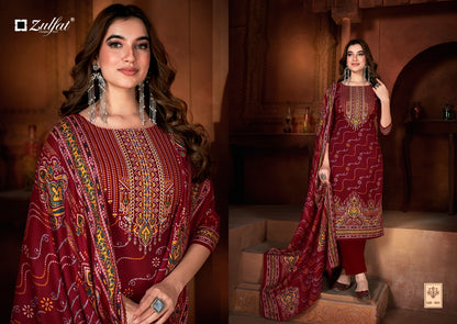 Riyana Zulfat Designer Pashmina Suits
