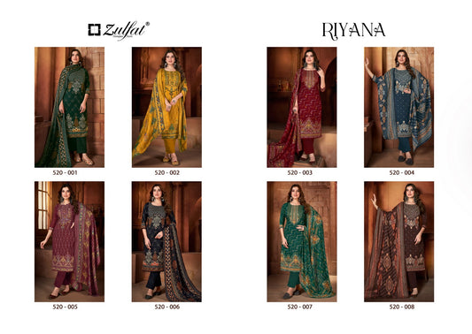 Riyana Zulfat Designer Pashmina Suits