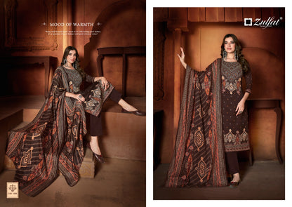Riyana Zulfat Designer Pashmina Suits