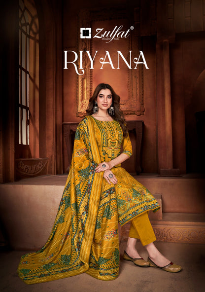 Riyana Zulfat Designer Pashmina Suits