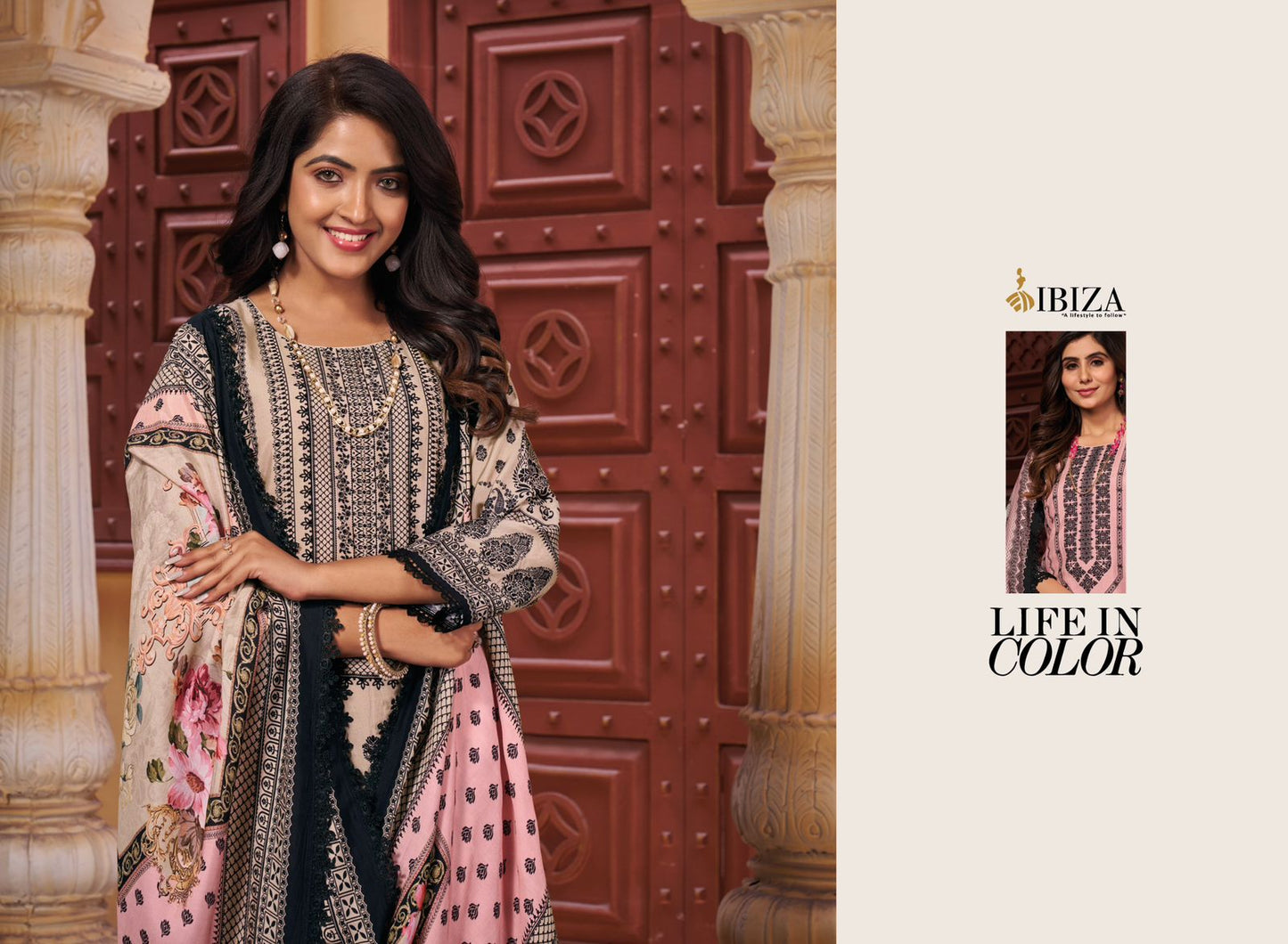 Riyasat-4 Ibiza Muslin Pant Style Suits