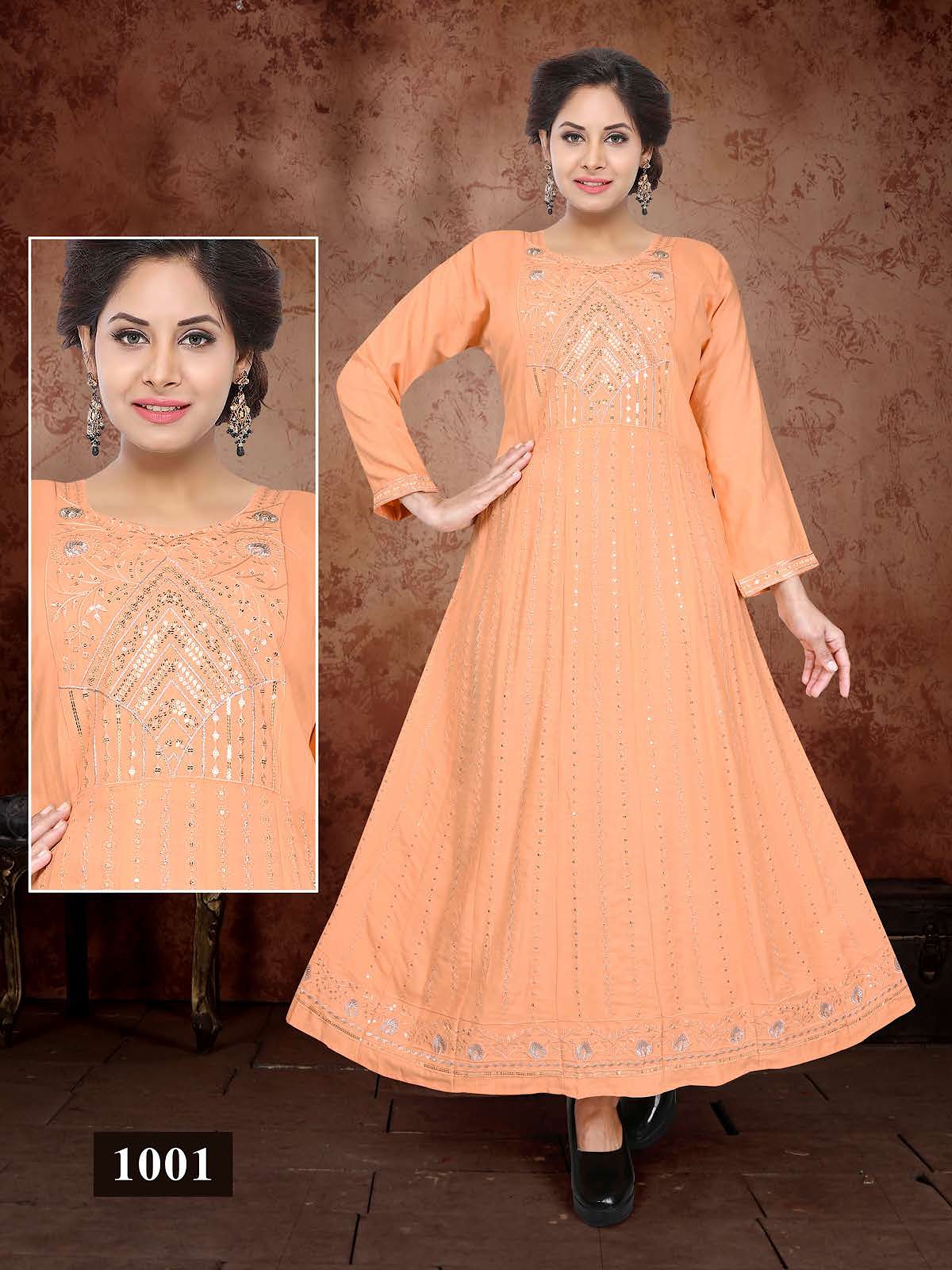 Road Vol 1 Kavinay Rayon Anarkali Kurtis