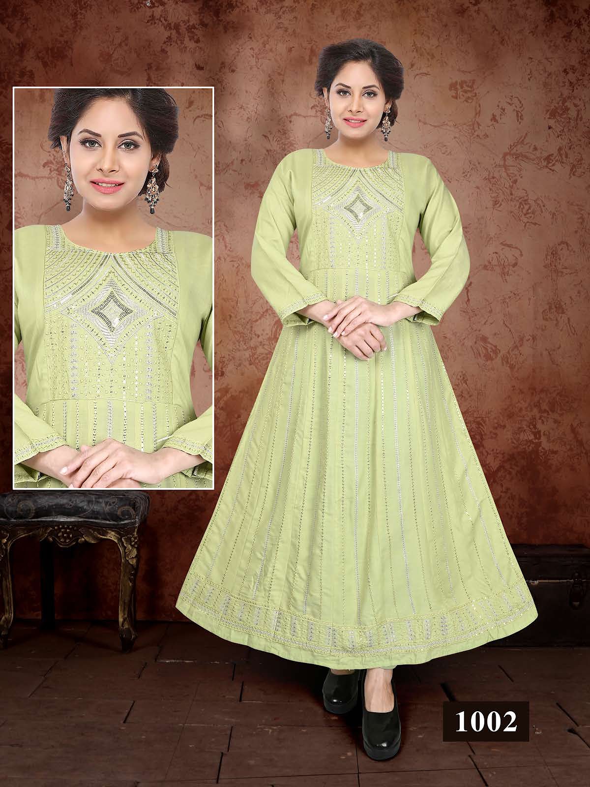 Road Vol 1 Kavinay Rayon Anarkali Kurtis