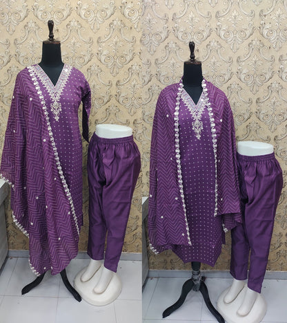 Roman Silk-1502 Kaso Readymade Pant Style Suits