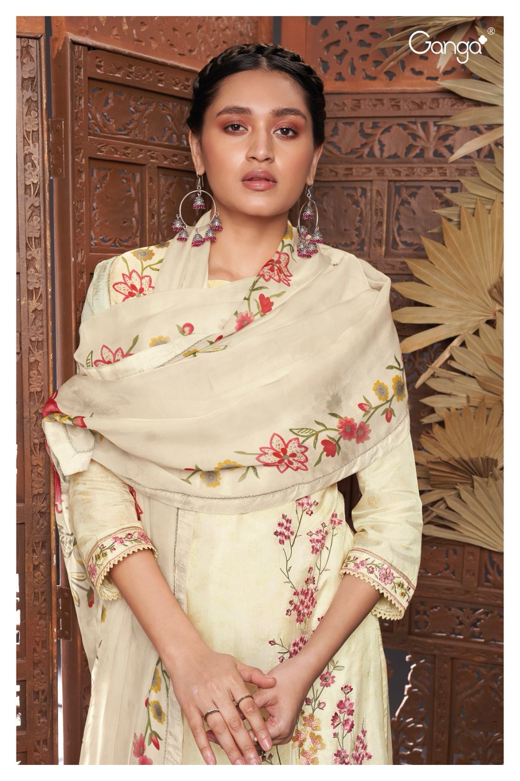 Romy 2062 Ganga Habutai Silk Plazzo Style Suits