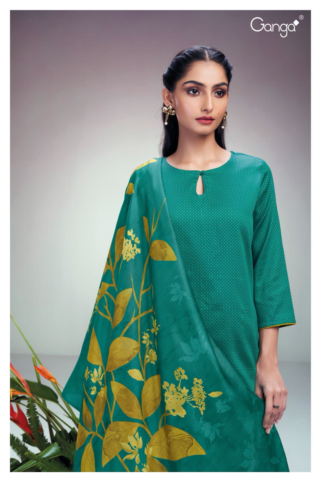 Ronali 2089 Ganga Cotton Silk Plazzo Style Suits