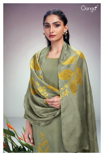 Ronali 2089 Ganga Cotton Silk Plazzo Style Suits