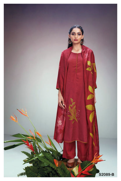 Ronali 2089 Ganga Cotton Silk Plazzo Style Suits