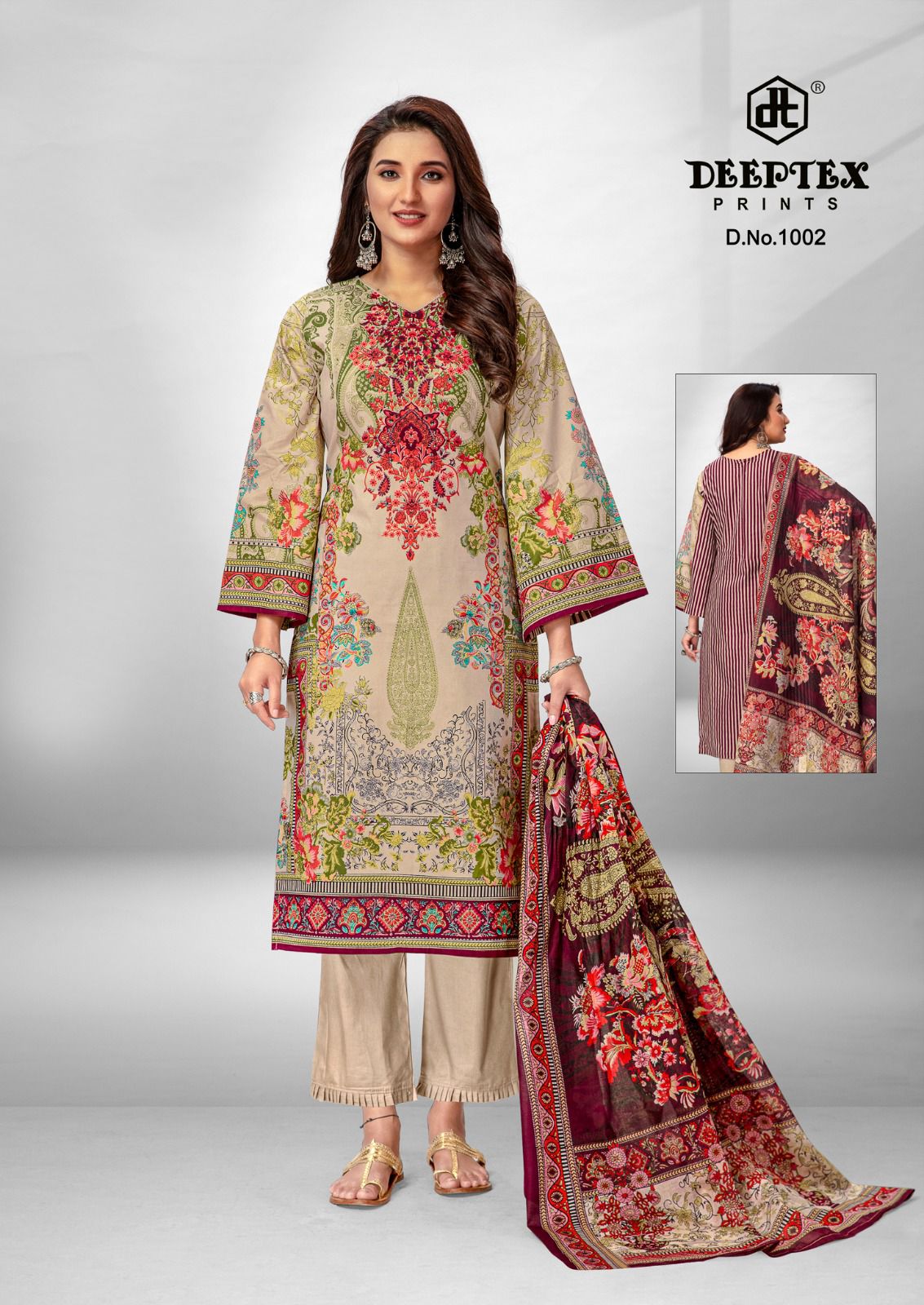 Roohi Zara Vol 1 Deeptex Prints Poplin Cotton Karachi Salwar Suits