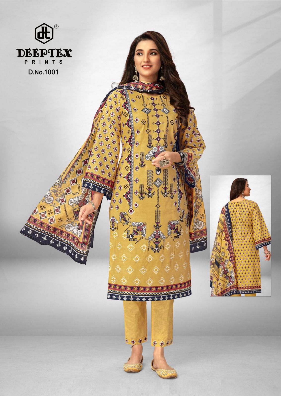 Roohi Zara Vol 1 Deeptex Prints Poplin Cotton Karachi Salwar Suits