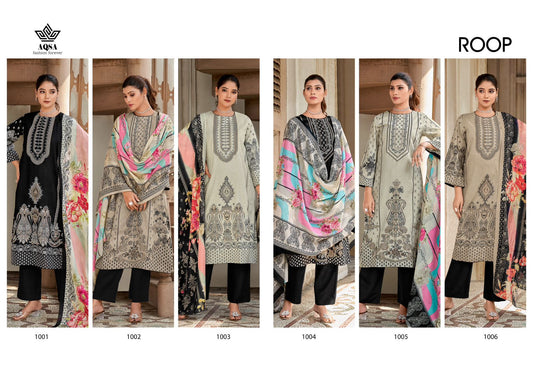 Roop Aqsa Cambric Cotton Pant Style Suits