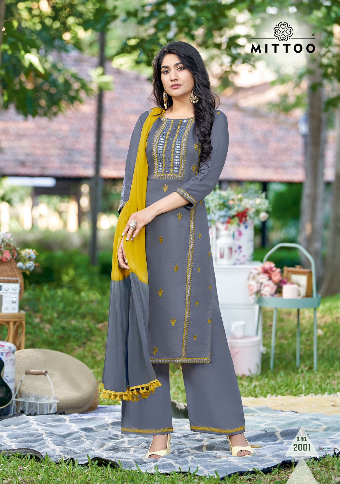Roop Mittoo Rayon Readymade Pant Style Suits