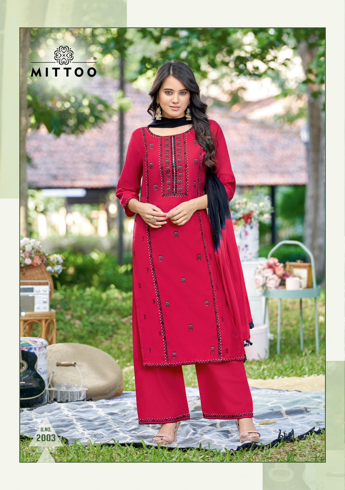 Roop Mittoo Rayon Readymade Pant Style Suits