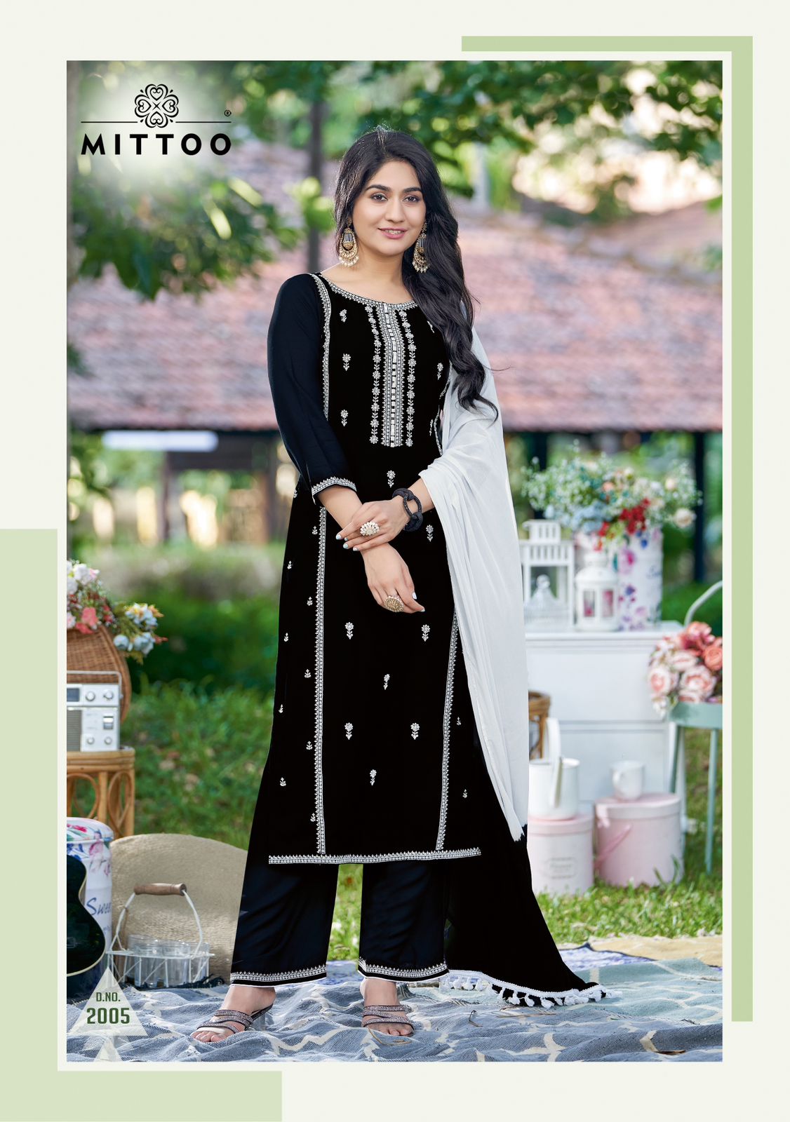 Roop Mittoo Rayon Readymade Pant Style Suits