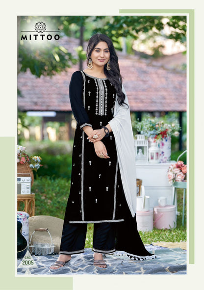 Roop Mittoo Rayon Readymade Pant Style Suits