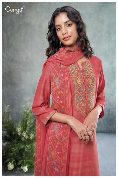 Roplex 2411 Ganga Woven Solid Plazzo Style Suits