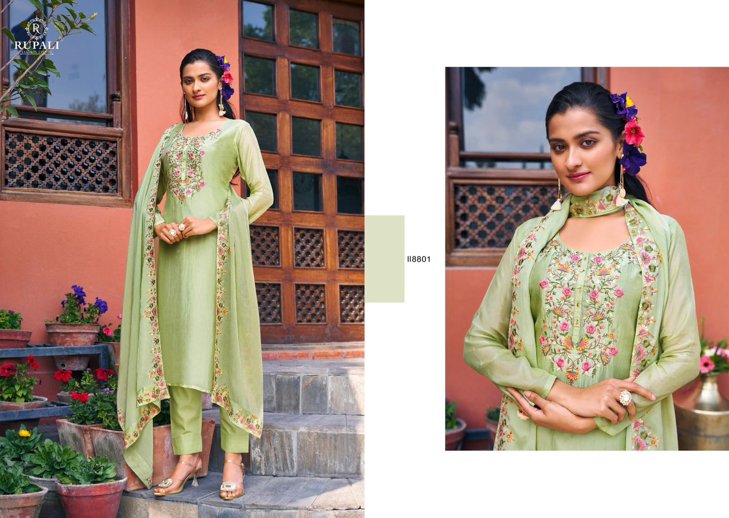 Rose Rupali Viscose Pant Style Suits