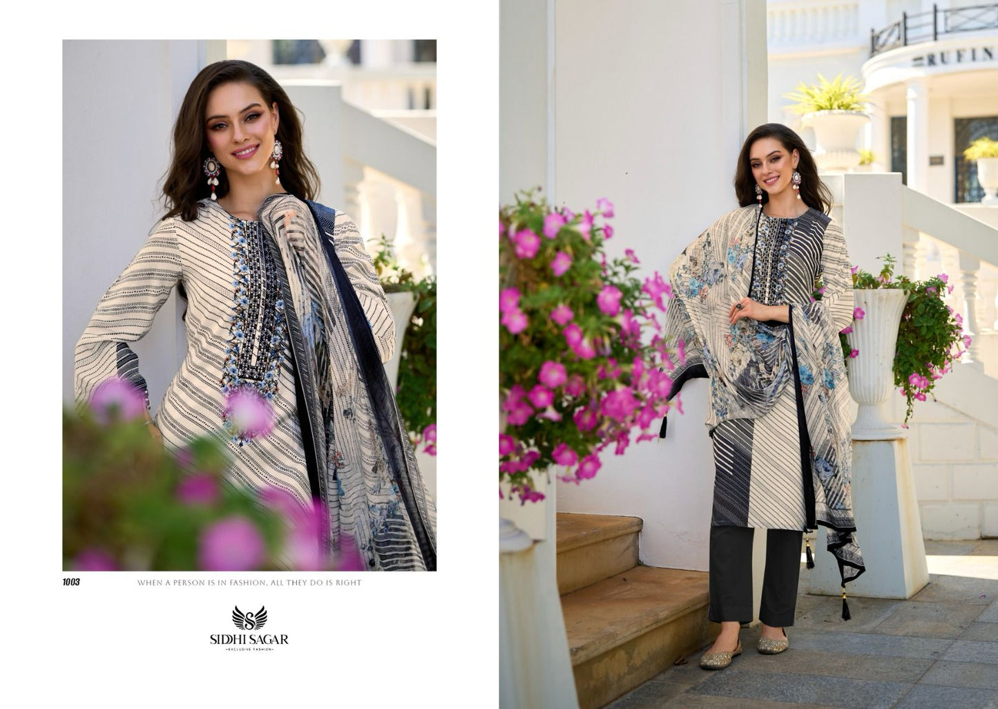 Rose Siddhi Sagar Muslin Silk Pant Style Suits