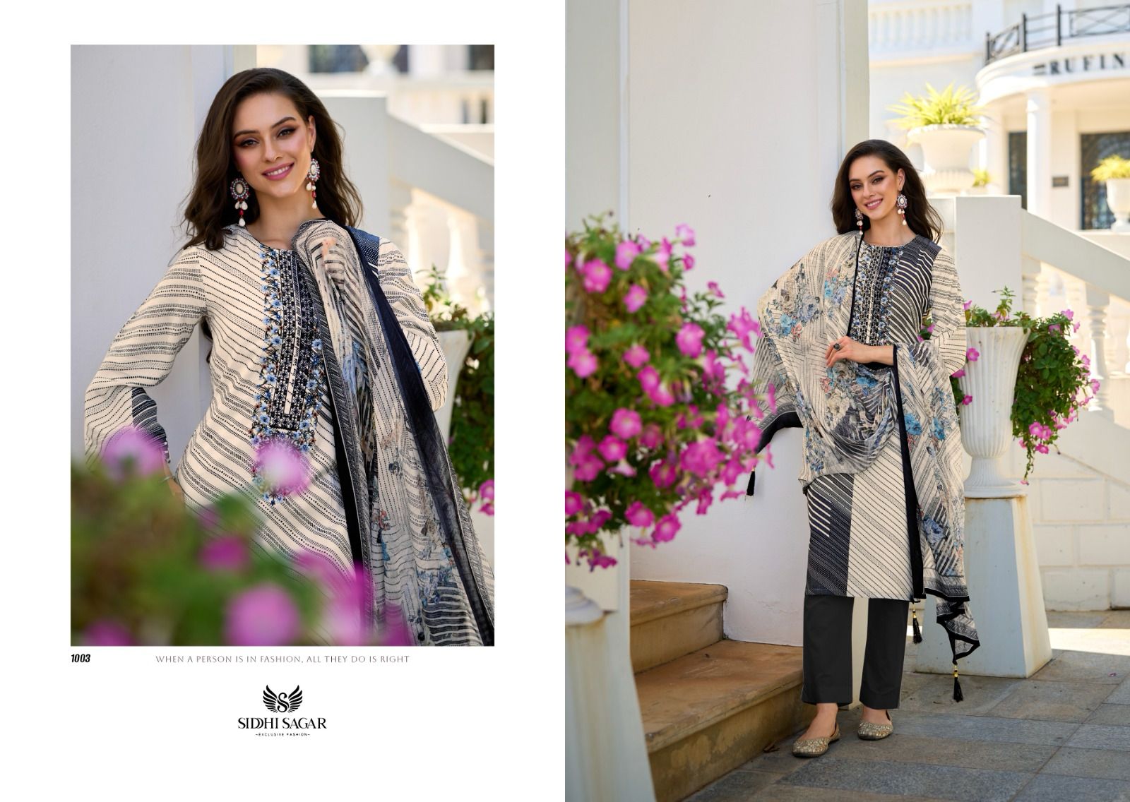 Rose Siddhi Sagar Muslin Silk Pant Style Suits