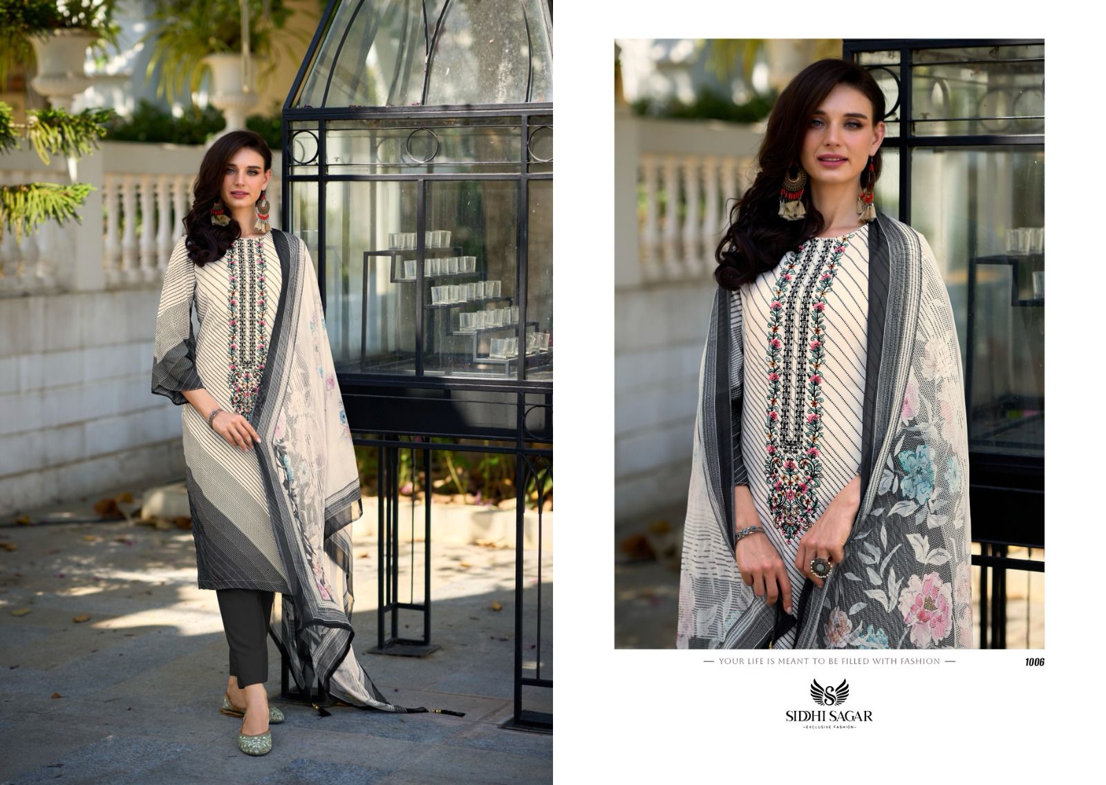 Rose Siddhi Sagar Muslin Silk Pant Style Suits