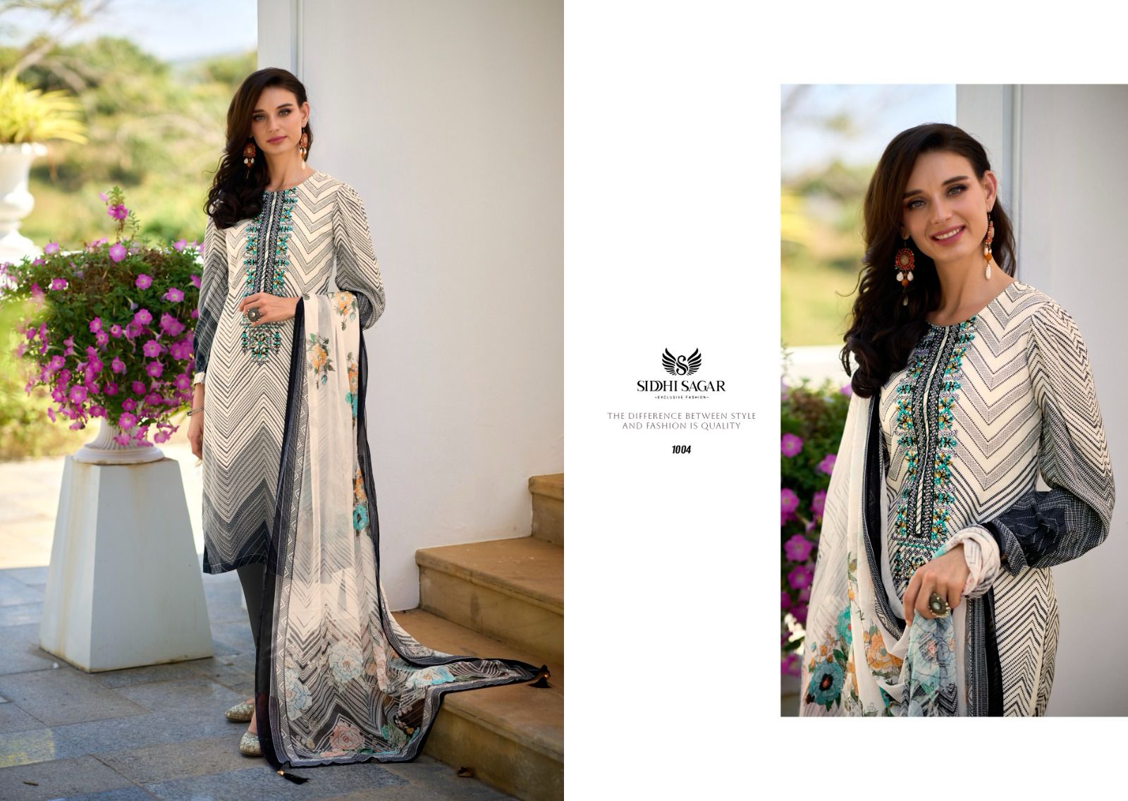 Rose Siddhi Sagar Muslin Silk Pant Style Suits