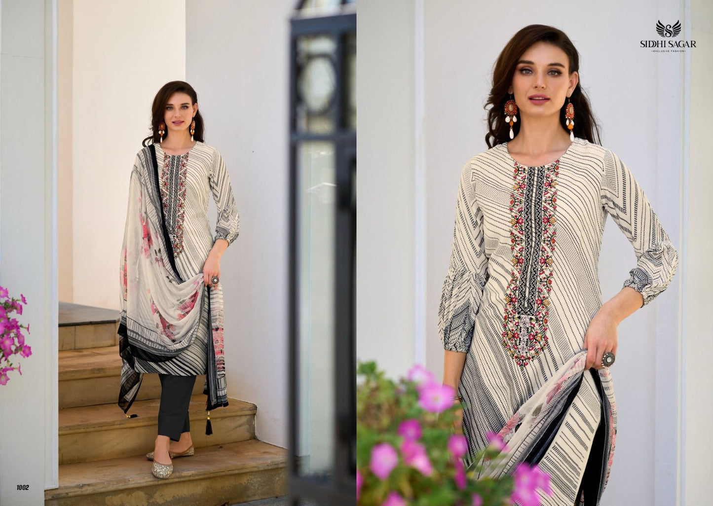 Rose Siddhi Sagar Muslin Silk Pant Style Suits
