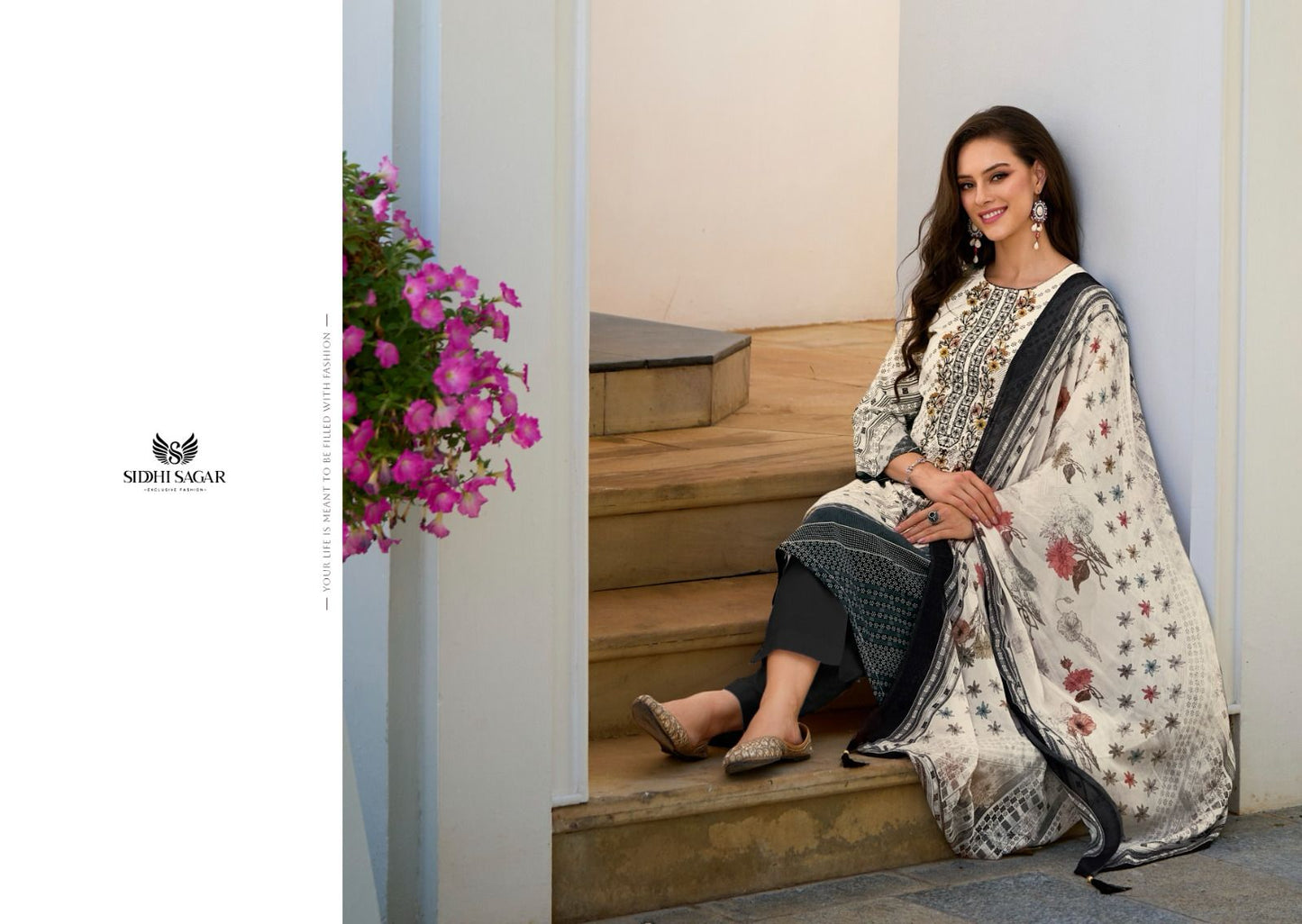 Rose Siddhi Sagar Muslin Silk Pant Style Suits