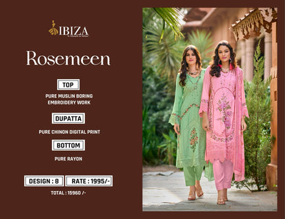 Rosemeen Ibiza Pure Muslin Pant Style Suits