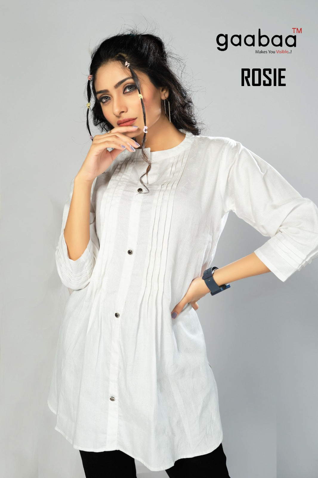 Rosie Gaabaa Cotton Designer Long Top