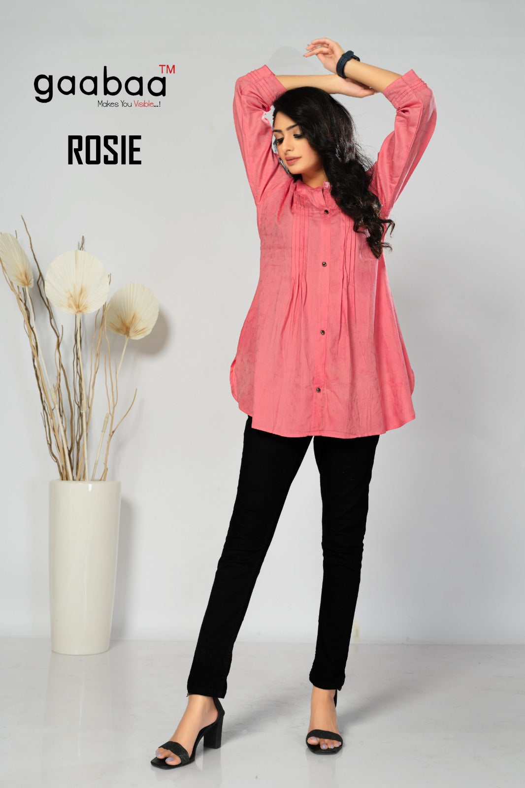 Rosie Gaabaa Cotton Designer Long Top