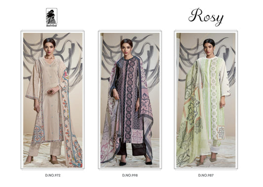 Rosy Sahiba Cotton Lawn Pant Style Suits