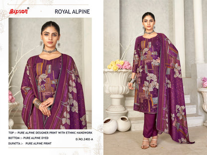 Royal Alpine 2402 Bipson Prints Pant Style Suits