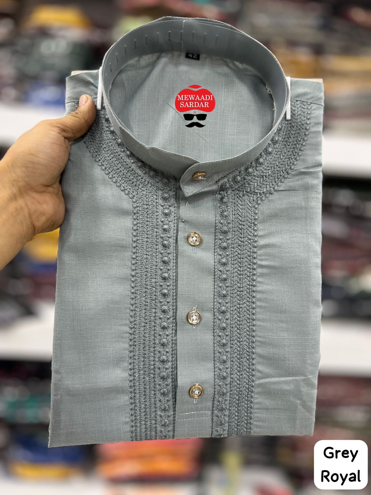 Royal Bluehills Cotton Mens Kurta Pajama – Kavya Style Plus