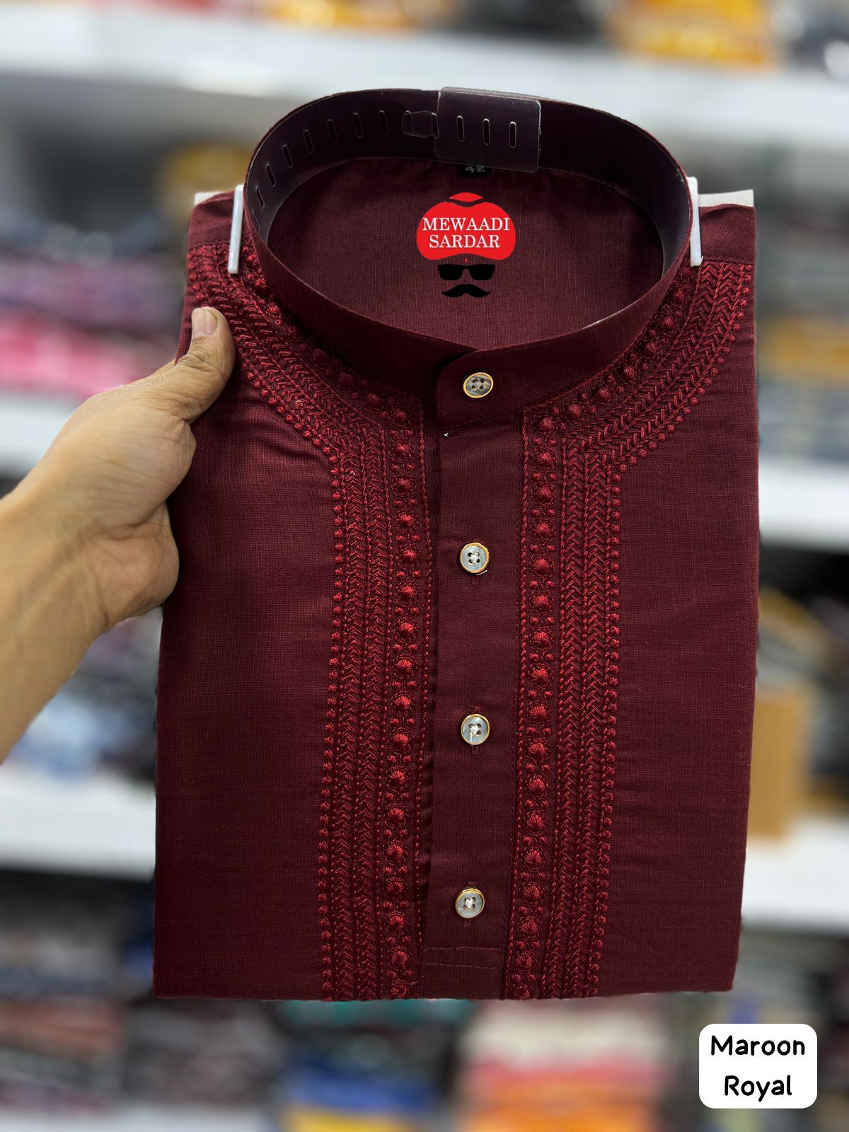 Royal Bluehills Cotton Mens Kurta Pajama