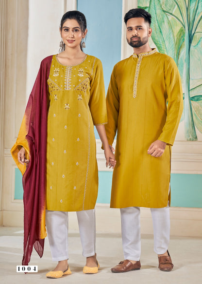 Royal Couple Vol 13 Banwery Viscose Womens Mens Combo Set