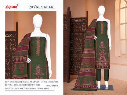 Royal Safari 2328 Bipson Prints Pashmina Suits