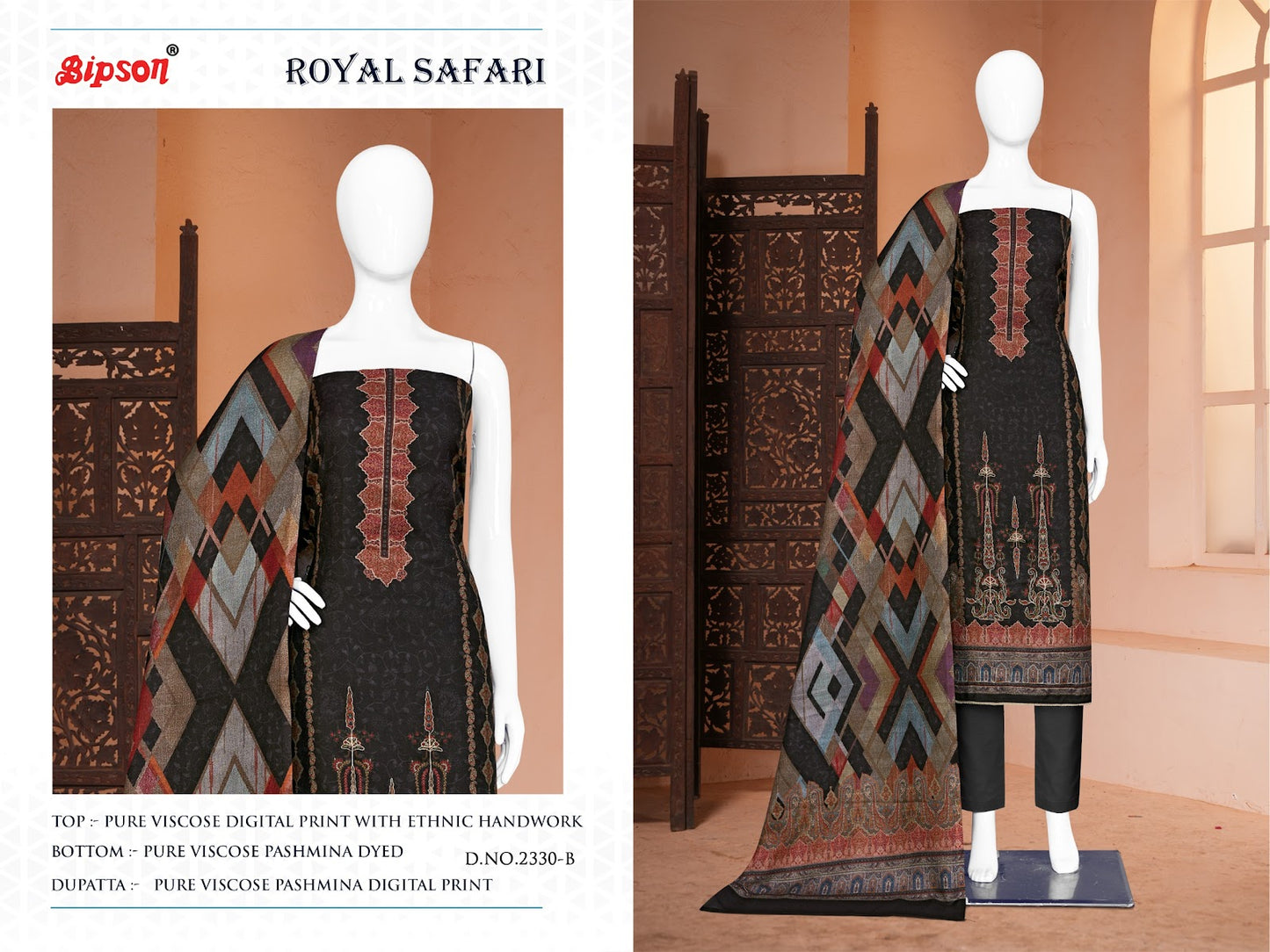 Royal Safari 2329 Bipson Prints Pashmina Suits
